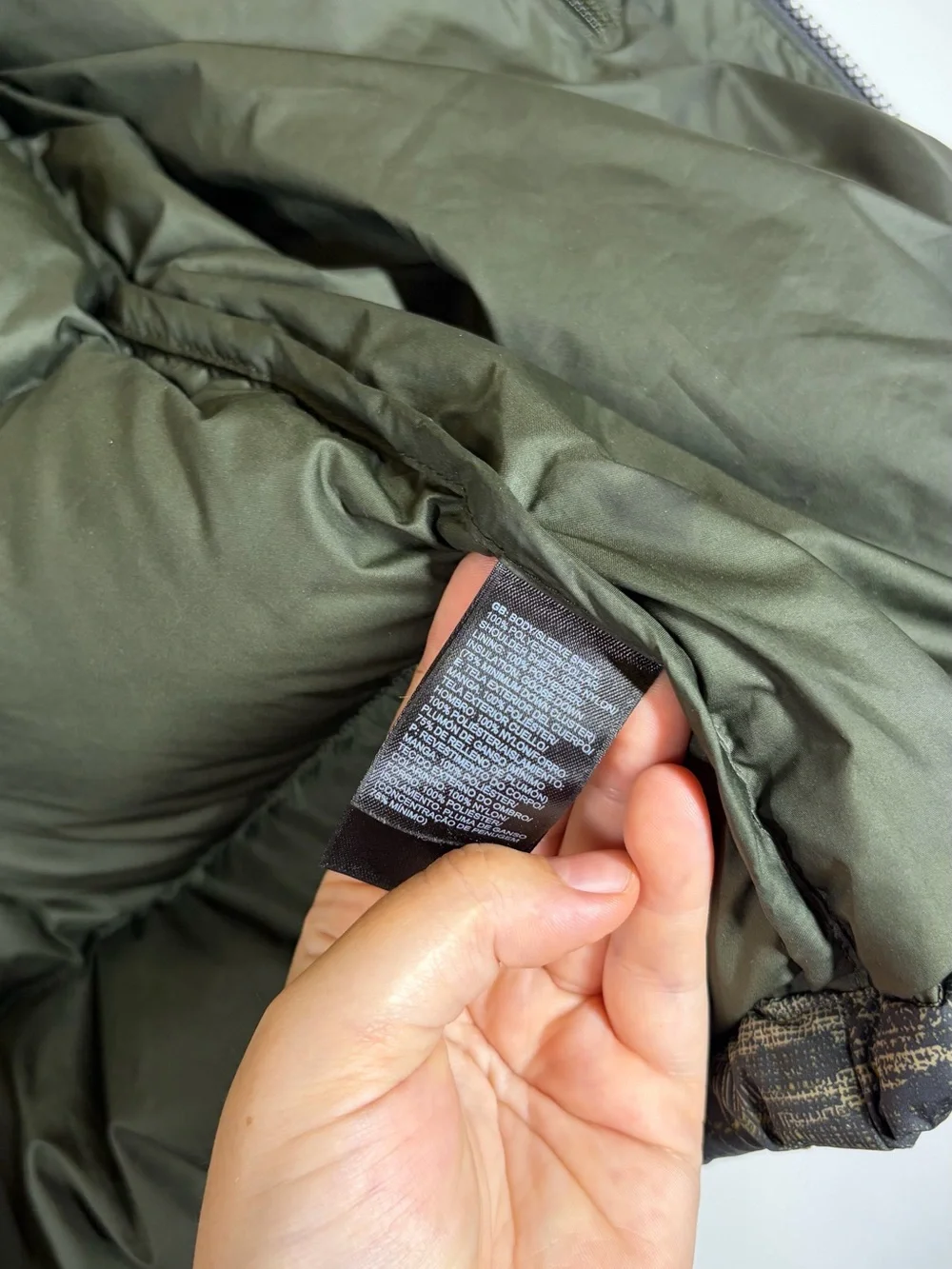 The North Face Nuptse 700 Down Camo Puffer Jacket Men's Size Medium